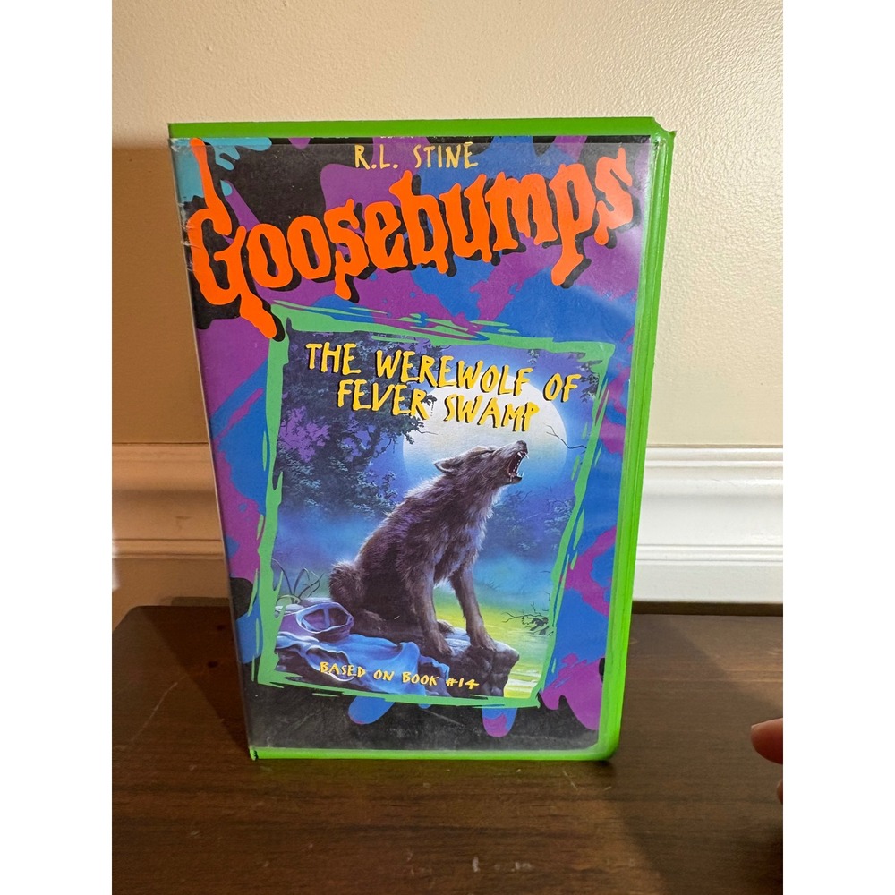 Goosebumps The Werewolf of Fever Swamp VHS Green Clamshell R.L. Stine 1996 4394